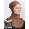 Підхіджабник Жіночий головний убір One Size Buyuk Hijab Bone Ecardin ST224 Золотистий