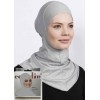 Підхіджабник Жіночий головний убір One Size Buyuk Hijab Bone Ecardin ST224 Сірий