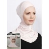 Підхіджабник Жіночий головний убір One Size Buyuk Hijab Bone Ecardin ST224 Пудровий