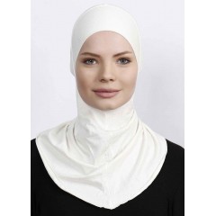 Підхіджабник Жіночий головний убір One Size Buyuk Hijab Bone Ecardin ST224 Кремовий