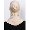Підхіджабник Жіночий головний убір One Size Buyuk Hijab Bone Ecardin ST224 Бежевий