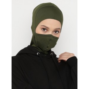 Підхіджабник з маскою Ecardin Maskeli Hijab Bone (MHB-ST279) Хакі Підхіджабник з маскою Ecardin Maskeli Hijab Bone (MHB-ST279) Хакі