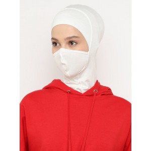 Підхіджабник з маскою Ecardin Maskeli Hijab Bone (MHB-ST279) Кремовий Підхіджабник з маскою Ecardin Maskeli Hijab Bone (MHB-ST279) Кремовий