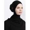 Підхіджабник Ecardin Climafit Hijab Bone з сіткою, дихаючий, One Size, Чорний
