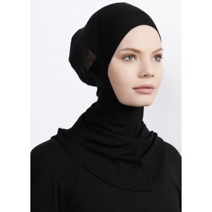 Підхіджабник Ecardin Climafit Hijab Bone з сіткою, дихаючий, One Size, Чорний