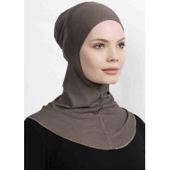 Підхіджабник Ecardin Climafit Hijab Bone з сіткою, дихаючий, One Size, Кава з молоком