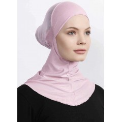 Підхіджабник Ecardin Climafit Hijab Bone з сіткою, дихаючий, One Size, Пильна троянда