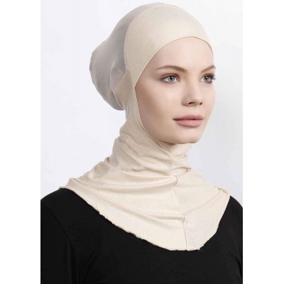 Підхіджабник Ecardin Climafit Hijab Bone з сіткою, дихаючий, One Size, Бежевий