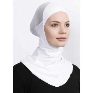 Підхіджабник Ecardin Climafit Hijab Bone з сіткою, дихаючий, One Size, Білий