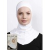 Підхіджабник Ecardin Climafit Hijab Bone з сіткою, дихаючий, One Size, Білий