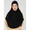 Хіджаб готовий цільний Tesettur Turban Ecardin ST406 One Size Чорний