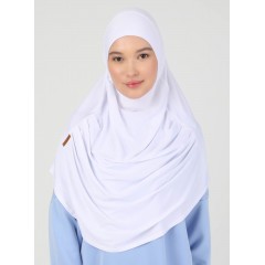 Хіджаб готовий цільний Tesettur Turban Ecardin ST406 One Size Білий