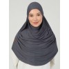 Хіджаб готовий цільний Tesettur Turban Ecardin ST406 One Size Темно-сірий