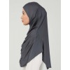Хіджаб готовий цільний Tesettur Turban Ecardin ST406 One Size Темно-сірий