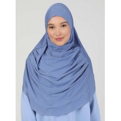 Хіджаб готовий цільний Tesettur Turban Ecardin ST406 One Size Васильковий