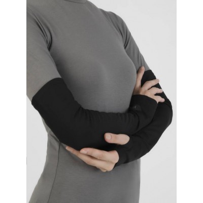 Нарукавники жіночі Ecardin Pro Sport Kolluk ST096 через великий палець Чорний