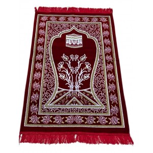 Килимок для намазу Islamoglu Seccade Sajda Kaaba Бордовий