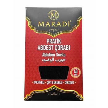 Шкарпетки для омивання Pratik Abdest Corabi Maradi Чорний