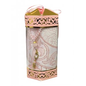 Набір для намазу з чотками “Sultan Lüks” Sajda Рожевий Набір для намазу з чотками “Sultan Lüks” Sajda Рожевий