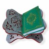 Підставка для книг (Корану) з 2 частин Дерев’яна Yasir 33×23 Срібляста
