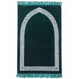 Молитовний килимок Намазлик Classic Mihrab 70×110 см Темно-зелений
