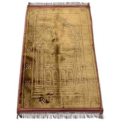 Килимок для намазу Dcib Luxury Velvet Sajda 80×120 см Коричневий
