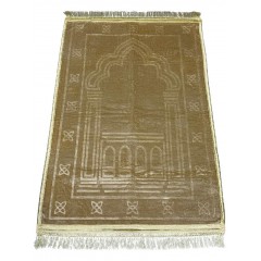 Килимок для намазу Dcib Luxury Velvet Sajda 80×120 см Бежевий