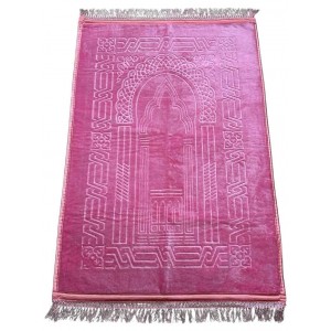 Килимок для намазу Dcib Luxury Velvet Sajda 80×120 см Рожевий