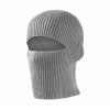 Зимова в'язана шапка-балаклава 2 в 1 тепла вітрозахисна Сірий