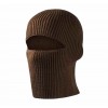 Зимова в'язана шапка-балаклава 2 в 1 тепла вітрозахисна Коричневий