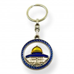 Брелок «Купол Скали. Аль-Акса» металевий Синій