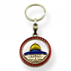 Брелок «Купол Скали. Аль-Акса» металевий Червоний