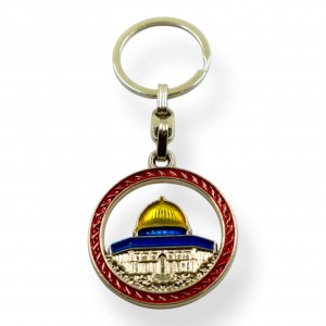 Брелок «Купол Скали. Аль-Акса» металевий Червоний