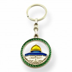 Брелок «Купол Скали. Аль-Акса» металевий Зелений