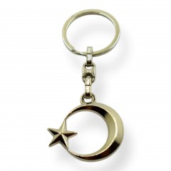 Брелок «Півмісяць і Зірка» металевий