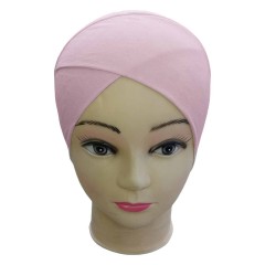 Боне (шапочка) з одним нахлестом Capraz Baglamali Bone Maradi на зав'язках Блідо-рожевий