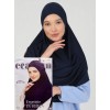 Хіджаб готовий цільний Tesettur Turban Ecardin ST406 One Size Темно-синій Хіджаб готовий цільний Tesettur Turban Ecardin ST406 One Size Темно-синій
