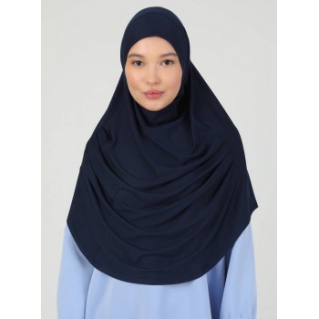 Хіджаб готовий цільний Tesettur Turban Ecardin ST406 One Size Темно-синій Хіджаб готовий цільний Tesettur Turban Ecardin ST406 One Size Темно-синій