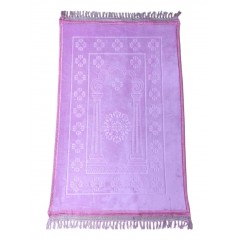 Килимок для намазу Luxury Velvet Sajda 70х110 см Model 1 Рожевий