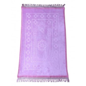 Килимок для намазу Luxury Velvet Sajda 70х110 см Model 1 Рожевий