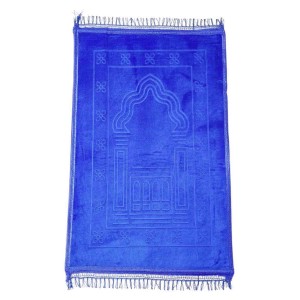 Килимок для намазу Luxury Velvet Sajda 70х110 см Model 2 Ультрасиній