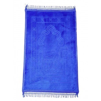 Килимок для намазу Luxury Velvet Sajda 70х110 см Model 2 Ультрасиній