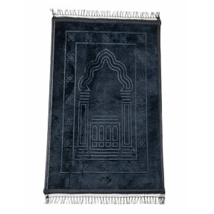 Коврик для намаза Luxury Velvet Sajda 70х110 см Model 1 Чёрный Коврик для намаза Luxury Velvet Sajda 70х110 см Model 1 Чёрный