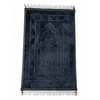 Килимок для намазу Luxury Velvet Sajda 70х110 см Model 1 Чорний