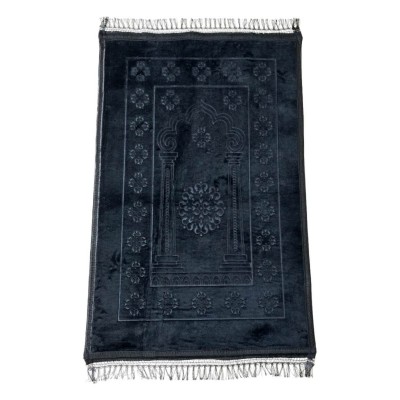 Килимок для намазу Luxury Velvet Sajda 70х110 см Model 2 Чорний