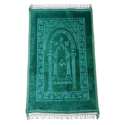 Килимок для намазу Luxury Velvet Sajda 70х110 см Model 1 Зелений