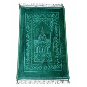 Килимок для намазу Luxury Velvet Sajda 70х110 см Model 2 Зелений