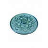 Підставка для аромапаличок Mandala 12 см на 4 палички Бірюзовий