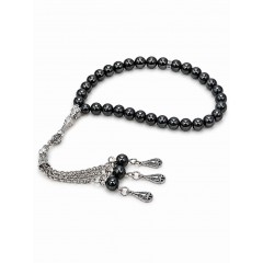 Чотки Tasbih з натурального гематиту 33 намистини у стильній подарунковій упаковці