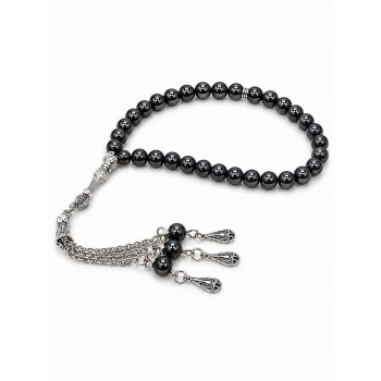 Чотки Tasbih з натурального гематиту 33 намистини у стильній подарунковій упаковці Чотки Tasbih з натурального гематиту 33 намистини у стильній подарунковій упаковці